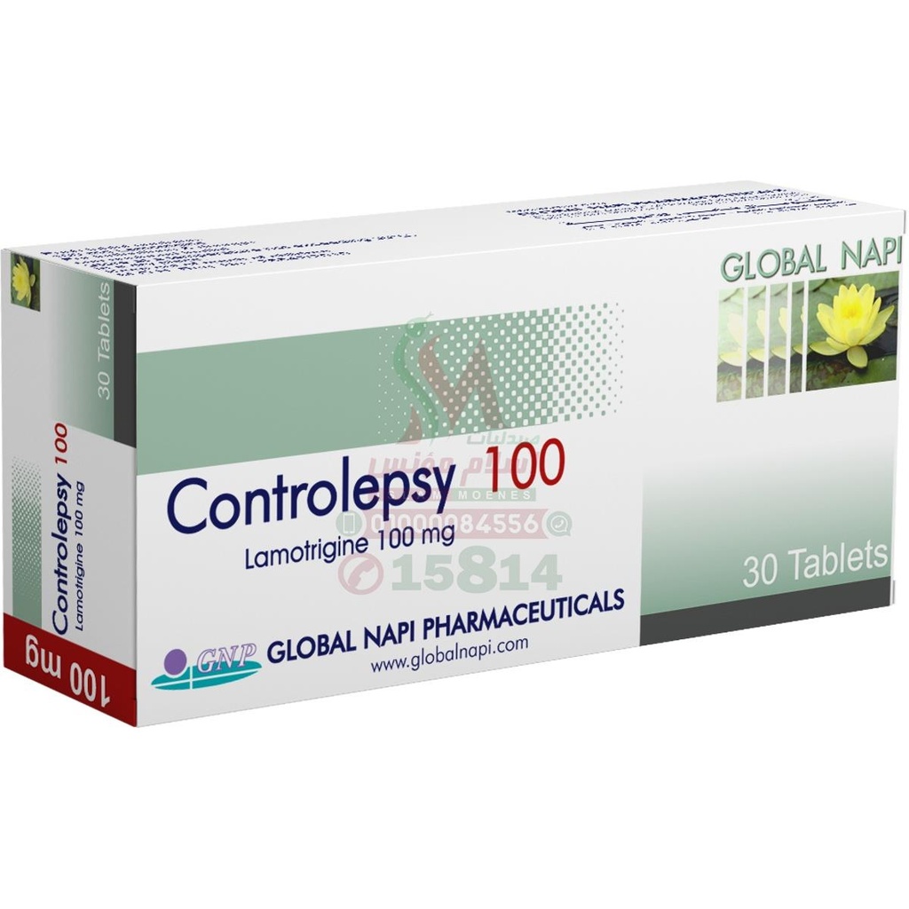 CONTROLEPSY 100 MG 30 TAB - كنترولبسي 100 مجم 30 قرص | 100 مجم | اقراص | علاج الصرع واضطراب ثنائي القطب