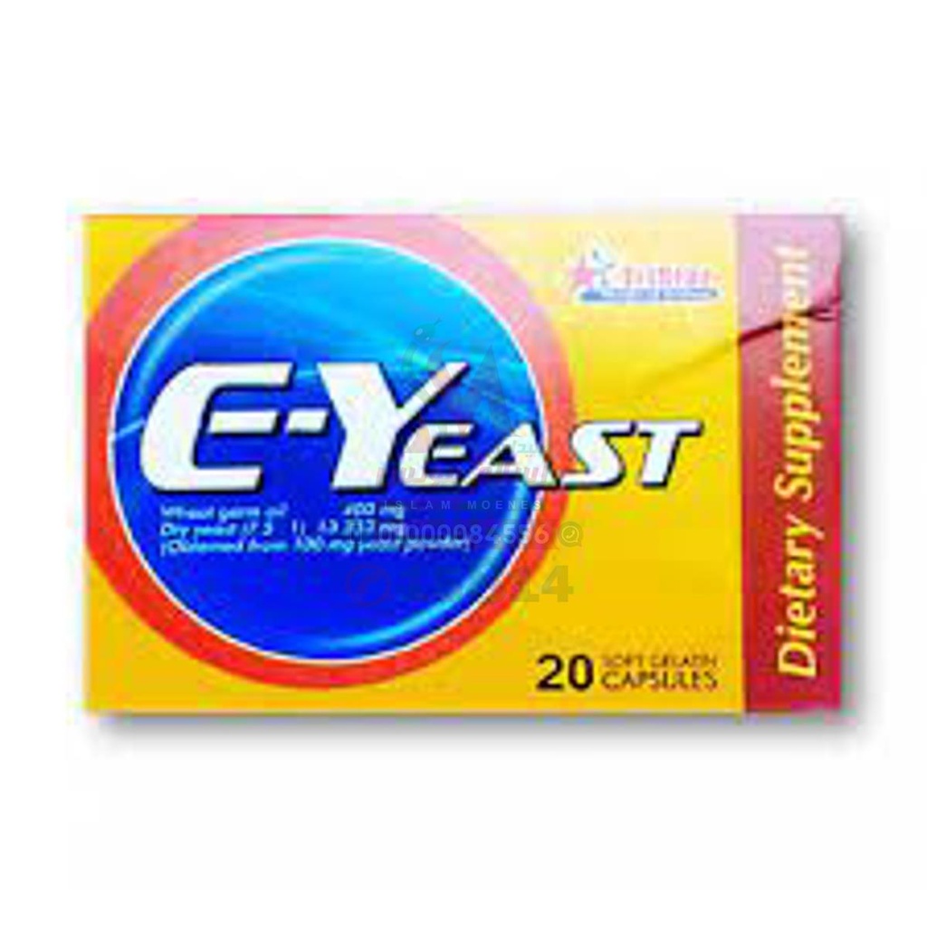 [49636] E-YEAST 20 TAB - اي يست خميرة 20 قرص | 500 مجم | اقراص | مكمل غذائي لتعزيز صحة الشعر والبشرة وامداد الجسم بالفيتامينات والمعادن