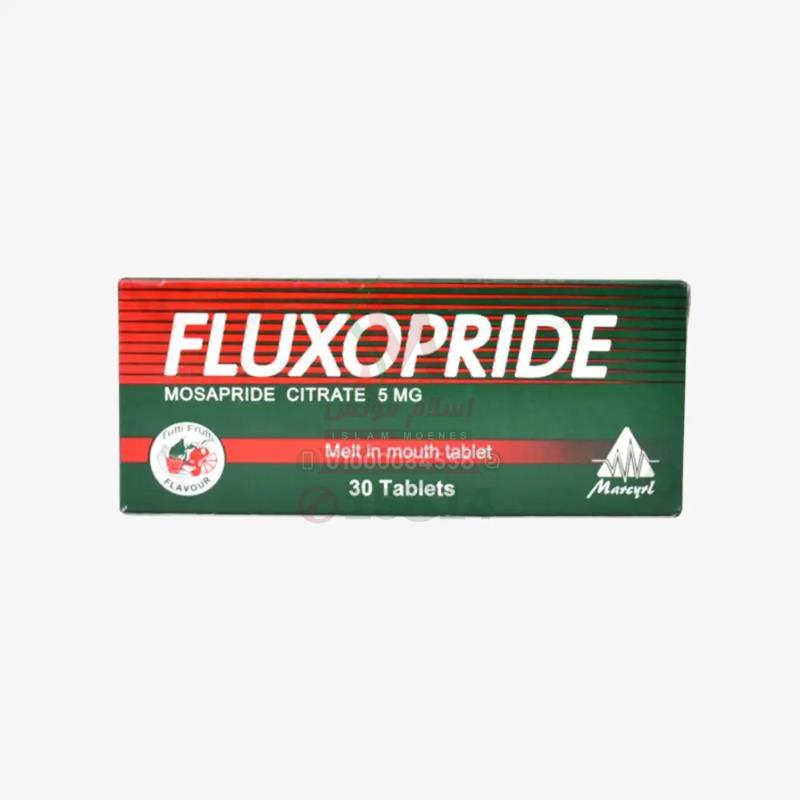 FLUXOPRIDE 5 MG 30 TAB - فلاكسوبرايد 5 مجم 30 قرص | 5 مجم | اقراص سريعة الذوبان بالفم | تنظيم حركة الجهاز الهضمي وعلاج ارتجاع المريء