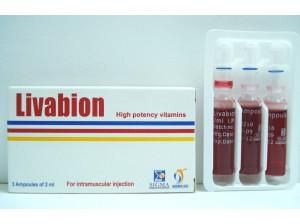 [58205] LIVABION 2ML 6 AMP - ليفابيون | 2 مل | أمبولات | علاج إلتهاب الأعصاب الطرفية وتعويض نقص فيتامين ب
