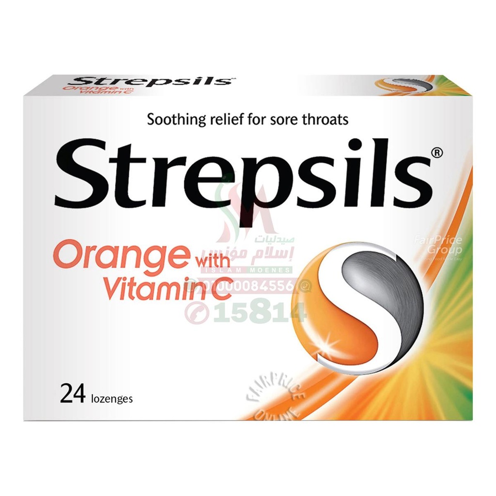LUNA STREPS ORANGE 24LOZENGES
