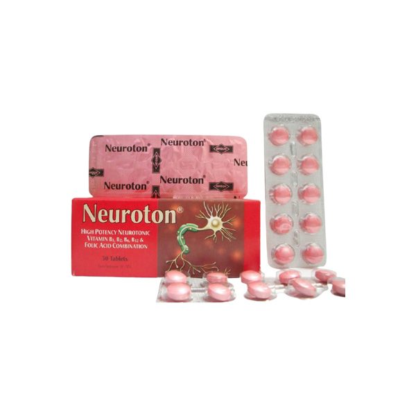 [28503] NEUROTON 30 TABLETS - نيوروتون 30 قرص | تركيز مكثف | اقراص مغلفة | علاج والتهابات الاعصاب الطرفية ودعم وظائف الجهاز العصبى