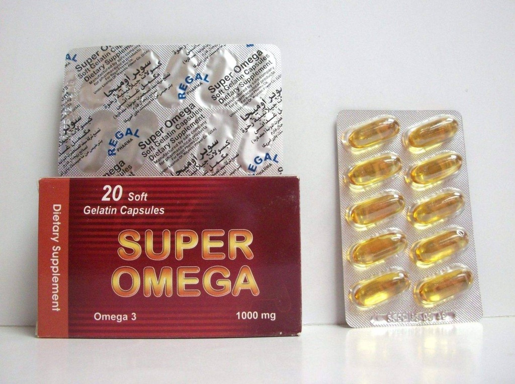 SUPER OMEGA - سوبر اوميجا | 1200 مجم | كبسولات جيلاتينية رخوة | دعم صحة القلب والاوعية الدموية وتنشيط الذاكرة