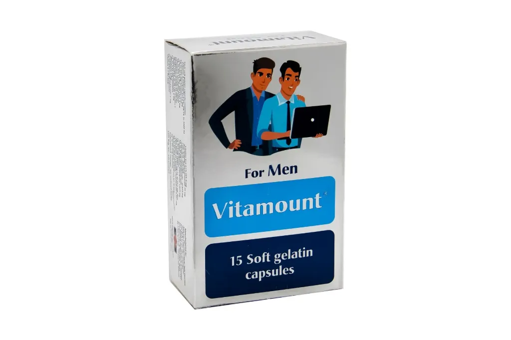 [78569] VITAMOUNT FOR MEN 15 CAPS - فيتامونت للرجال 15 كبسولة | مكمل غذائي لزيادة الطاقة ودعم الحيوية والنشاط
