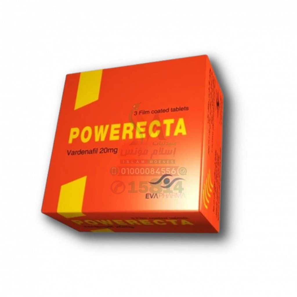 [68365] POWERECTA 20 MG 4 TAB - باوريكتا 20 مجم 4 اقراص | 20 مجم | اقراص فموية مغلفة | مستحضر طبي للرجال