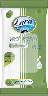 [78788] lara wet wipes 15 pcs