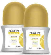 AZHA TRIPLE OUD ROLL ON YELLOW 2PCS - ازها تريبل عود رول اون اصفر قطعتين | 60 مل قطعتين | رول اون مضاد ومزيل للعرق | حماية فائقة ضد رائحة العرق وتفتيح منطقة الابطين برائحة العود الملكي الفاخرة وعرض توفيري متميز