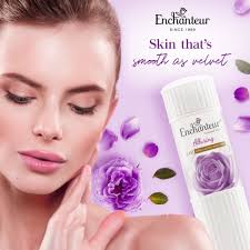 [79080] ENCHANTEUR PERFUMED TALC ALLURING 250 GM - انشانتر بودرة تالك معطرة ألورينج لمنح الجسم نعومة ورائحة جذابة 250 جم