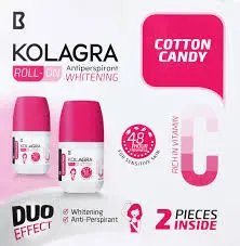 [78898] kolagra whitening cotton candy 2-1 roll on 60ml