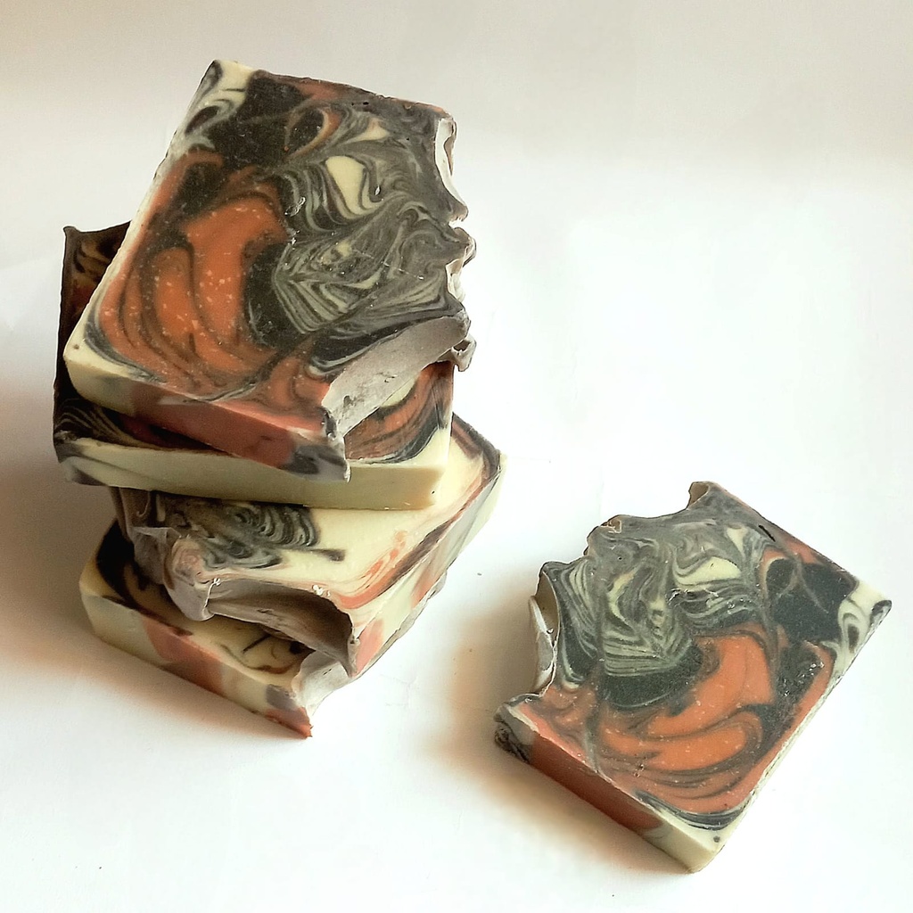 [79053] zein handmade soap teatree & charcoal 100gm