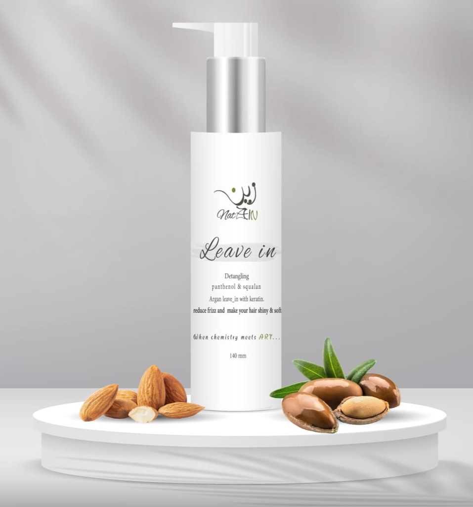 [79059] zein shiny & soft hair leave in argan & keratin 140gm