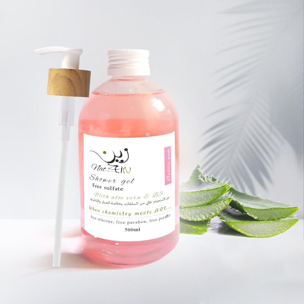 zein shower gel alovera glycerin bubblegum & panth 500ml