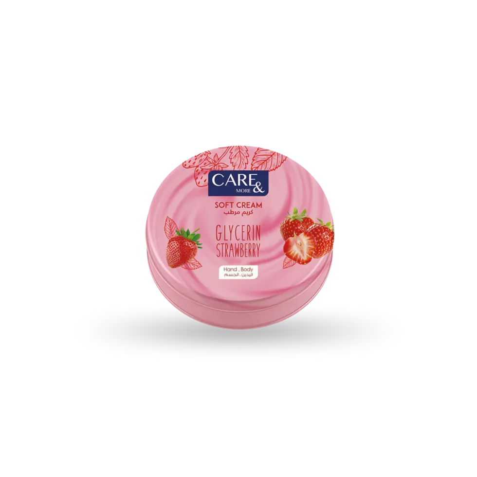 [79417] CARE&MORE GLYCERIN STRWBERRY SOFT CREAM 125ML