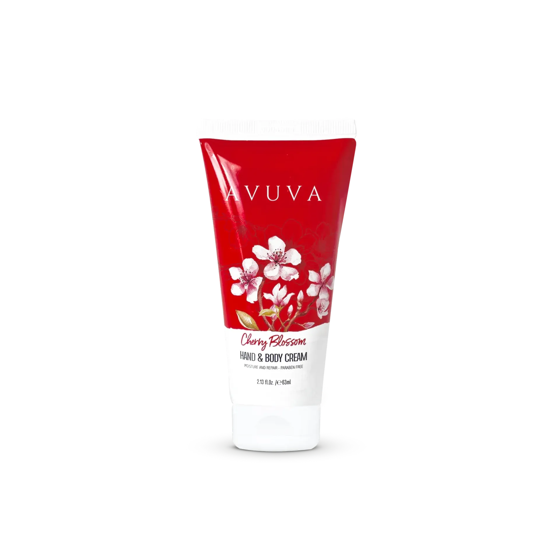 [73651] Avuva Cherry Blossom Hand & Body Cream (200 ml) is a lightweight, non-greasy moisturizer