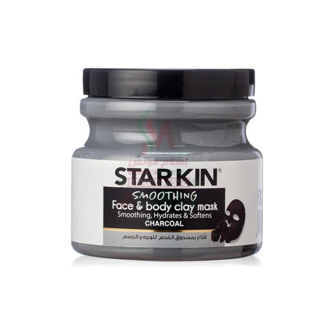 [79302] starkin soothing face&body charcoal clay mask 300g