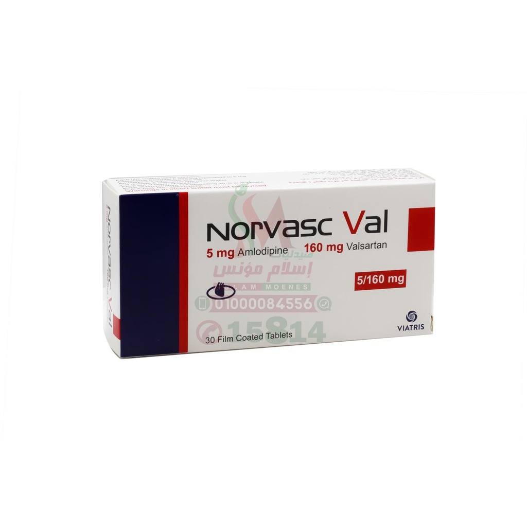norvasc val 5mg 160 mg 30 tab