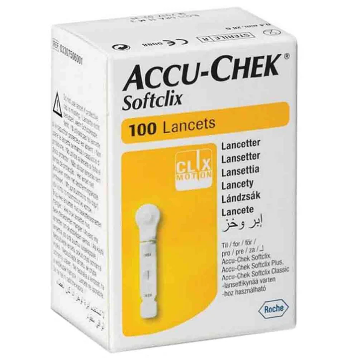[49928] ACCU-CHEK SOFTCLIX 100 LANC - اكيو تشيك سوفت كليكس 100 ابر وخز لعينات دم بدون الم