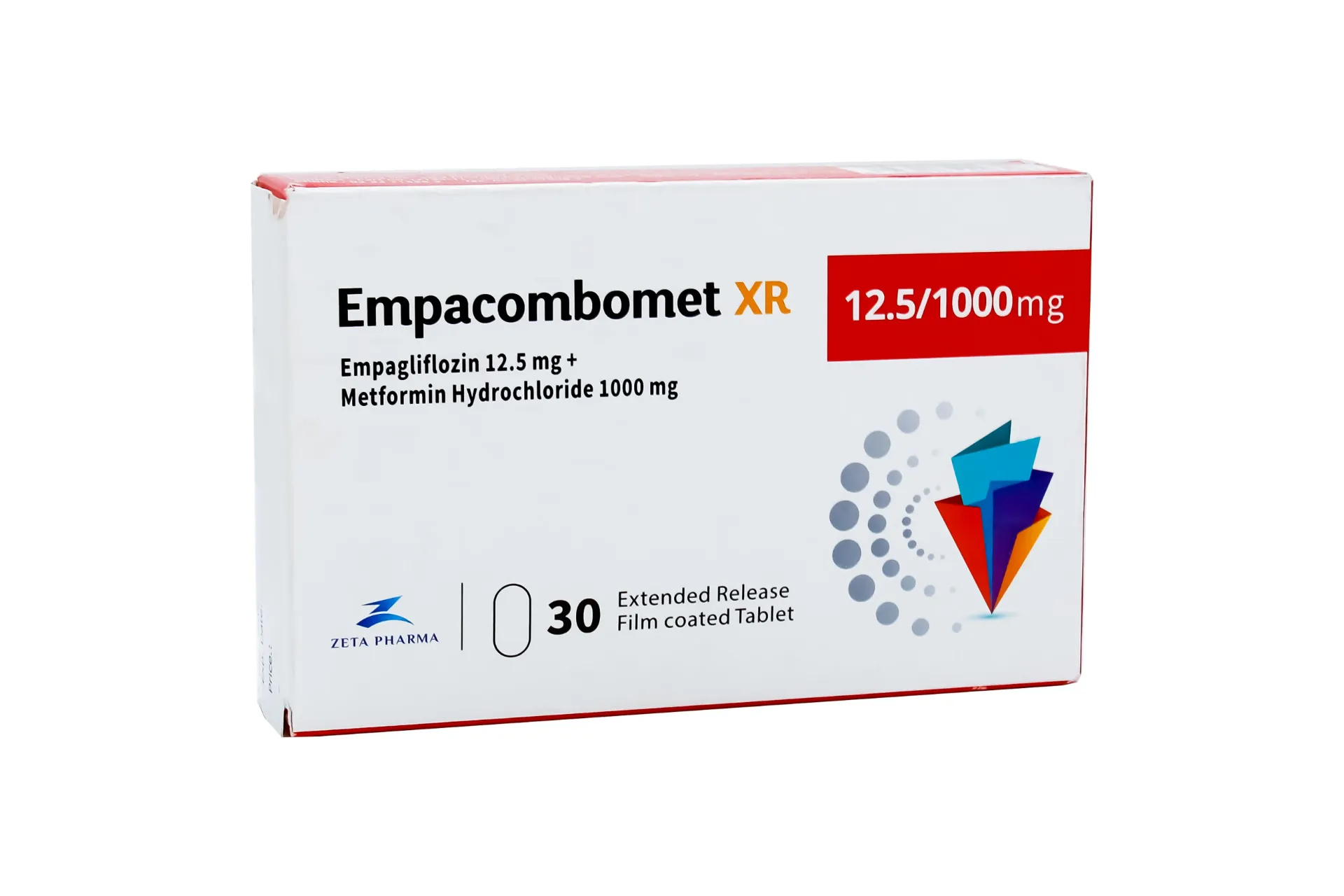 [80007] EMPACOMBOMET XR 12.5-1000 30 TAB - امباكومبوميت اكس ار 12.5 مجم/1000 مجم | اقراص ممتدة المفعول | لعلاج السكري من النوع الثاني 30 قرص