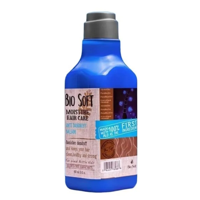 [79870] BIO SOFT MOISTURE ANTI DANDRUFF BALSAM 490 ML - بايو سوفت بلسم مرطب ومضاد للقشرة 490 مل لترطيب فروة الراس