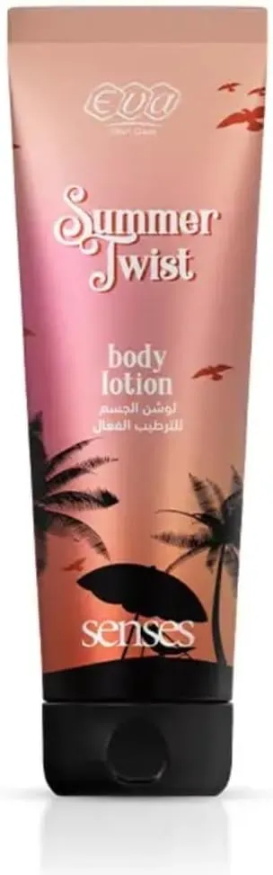 [80200] EVA SKIN CARE SENSES BOBY LOTION SUMMERTWIST240 ML - ايفا سكين كير سينسز | لوشن للجسم برائحة سمر تويست | لترطيب وتنعيم البشرة 240 مل
