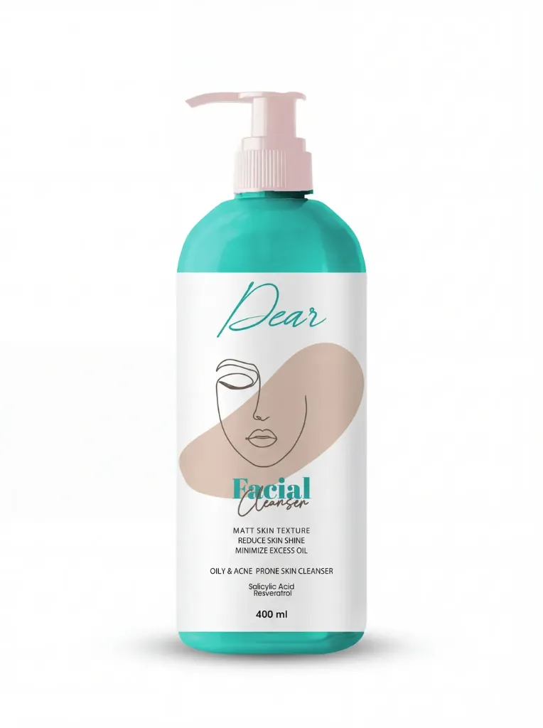 [79606] DEAR FACIAL CLEANSER 400 ML - دير | غسول للوجه لتنظيف البشرة وتنقية المسام من الشوائب 400 ملل
