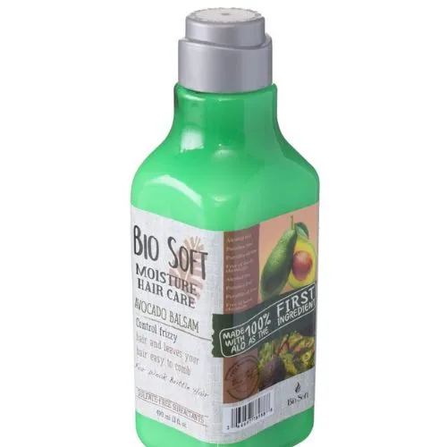 [79786] BIO SOFT MOISTURE AVOCADO BALSAM 390 ML - بايو سوفت بلسم مرطب بالافوكادو 390 مل بلسم للشعر الجاف والتالف | لتغذية وتنعيم خصلات الشعر