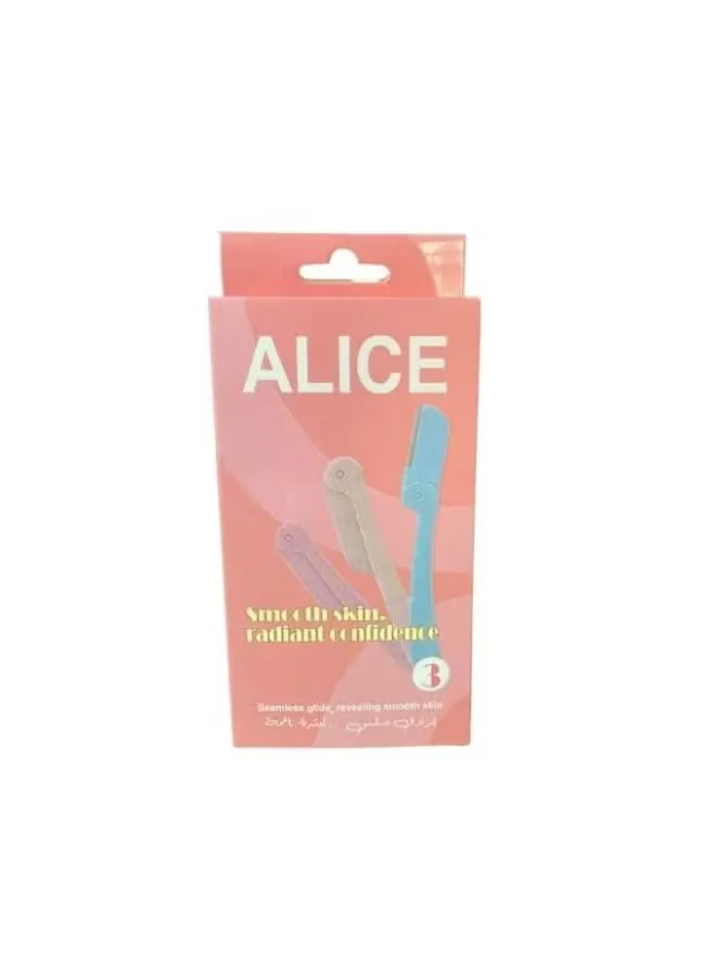 [79668] ALICE SMOOTH SKIN | RADIANT SHAVING 3 PIECES - اليس شفرات لتنعيم البشرة واشراقها 3 قطع لازالة شعر الوجه والجسم