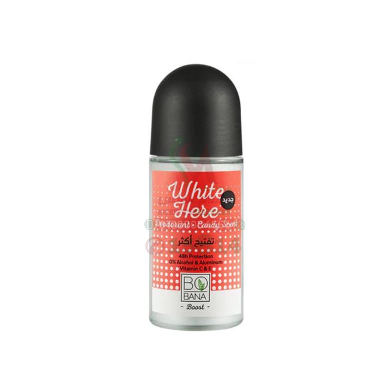 bobana white here candy scent roll on 50ml