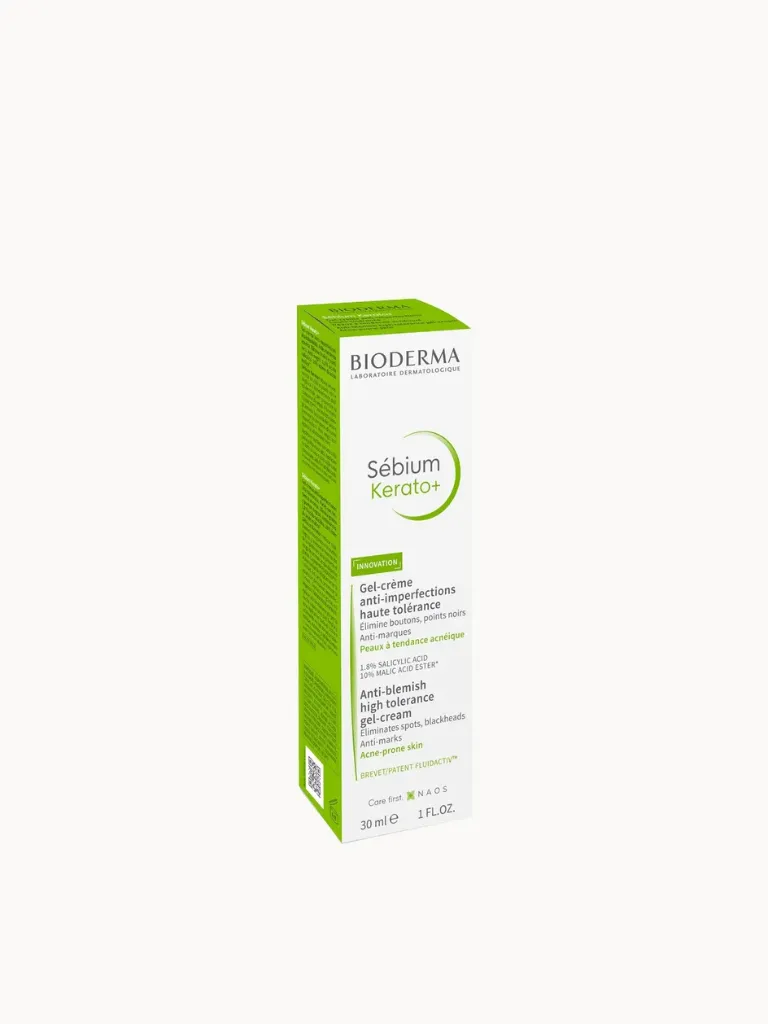 [33906] BIODERMA SEBIUM KERATO PLUS ANTI BLEMISH GEL-CREAM 30ML - بيوديرما سيبيوم كيراتول بلس | 30 مل | جل-كريم | للقضاء على حب الشباب واثاره