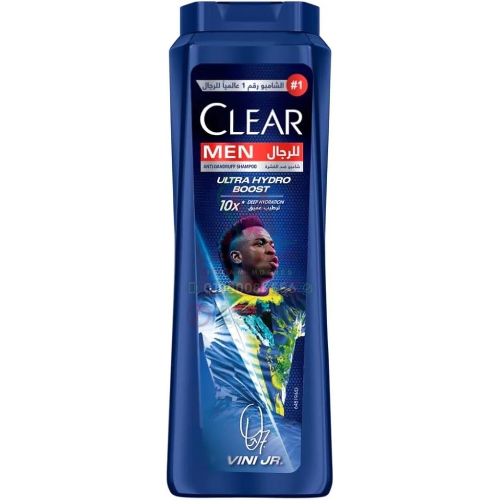 [63754] CLEAR MEN ULTRA HYDROBOOST DEEP HYDRATE SHAMP 360 ML - كلير للرجال الترا هيدروبوست | 360 مل | شامبو | لمحاربة القشرة وترطيب الفروة