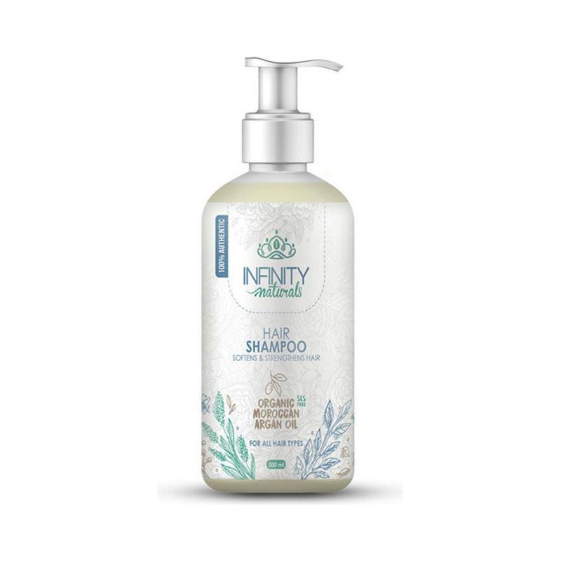 [79832] INFINITY NATURALS MOROCCAN ARGAN OIL SHAMPOO 300 ML - انفينتى ناتشورالز شامبو الارجان المغربى | 300 مل | شامبو | لترطيب واصلاح الشعر التالف