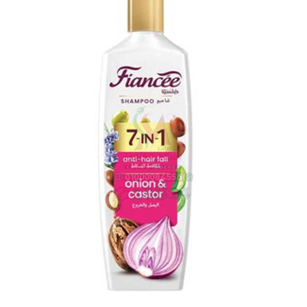 FIANCEE 7 IN 1 ONION - CASTOR 340 ML - شامبو فيانسي | 340 مل | شامبو | تقوية الشعر ومنع التساقط