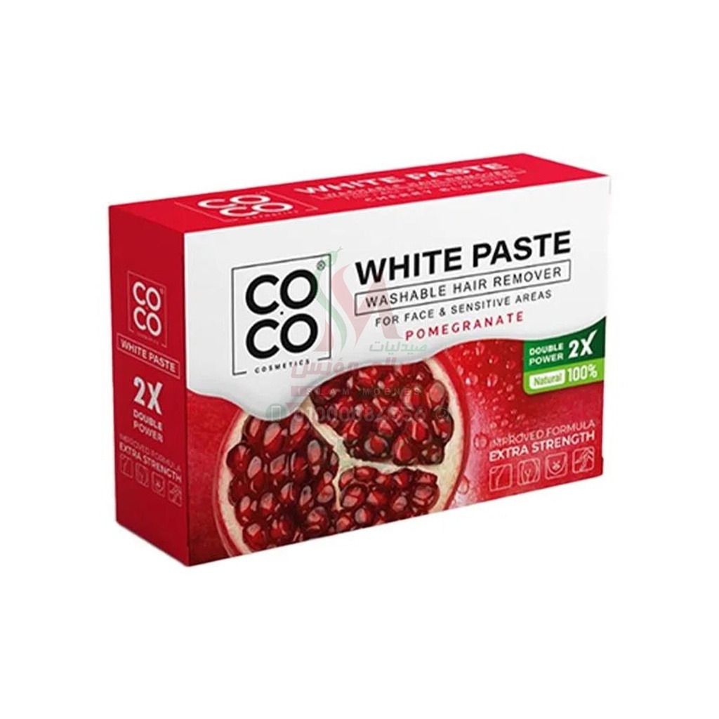 [80725] COCO WHITE PASTE POMEGRANATE 100MG - كوكو وايت معجون الرمان | 100 جم | معجون اسنان | لتبييض الاسنان وانعاش الفم