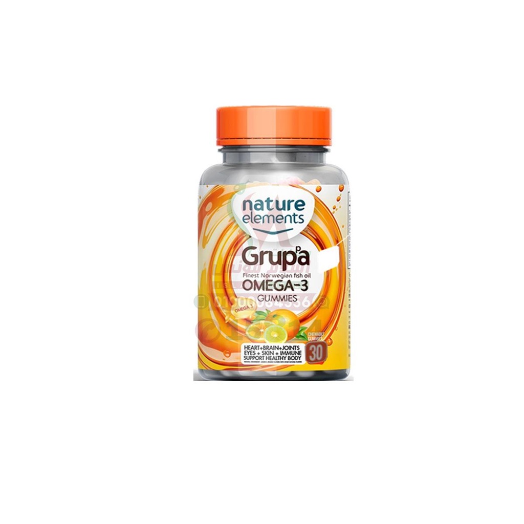 GRUPA OMEGA 3 60 GUMMIES - جروبا اوميجا | 60 قطعة | جاميز | دعم التركيز والذكاء
