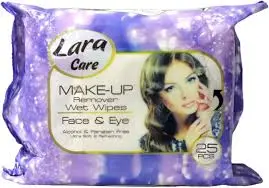 [76969] lara care make-up CleanNser 25 wipes