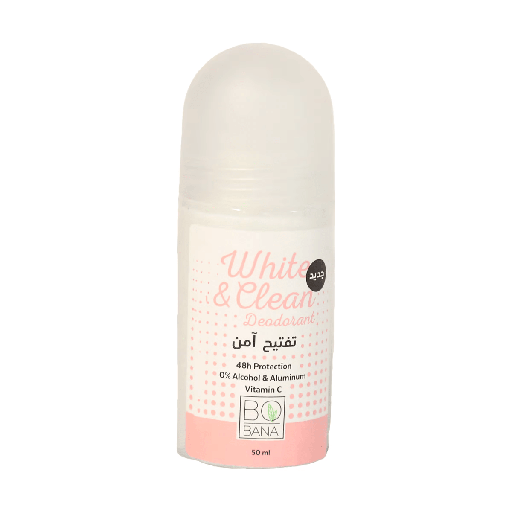 [75459] bobana white&clean deodorant roll on 50ml