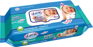 [66584] lara wet towel baby 72PCS