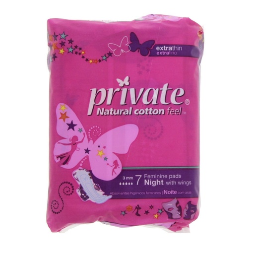 [49825] PRIVATE EXTRA THINE NIGHT 7 PADS