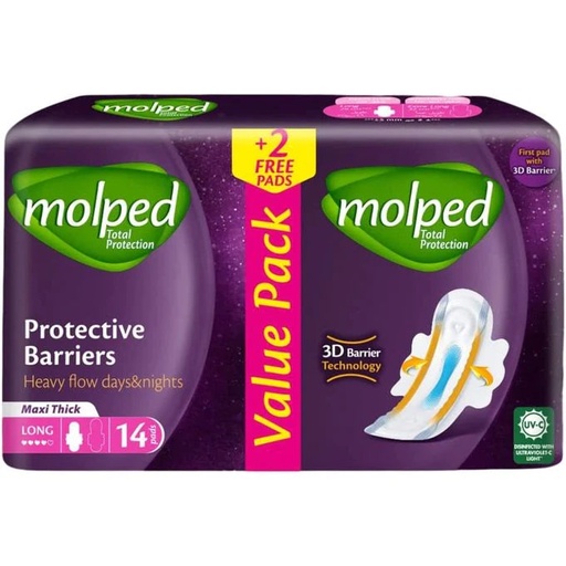 [76415] molped total protect maxi thick long 14 pads