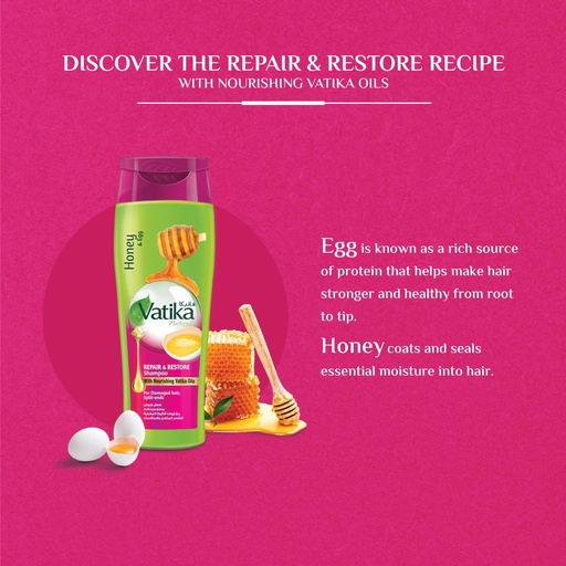 [63504] D VATIKA SHAM REPAR&RESTORE 400ML