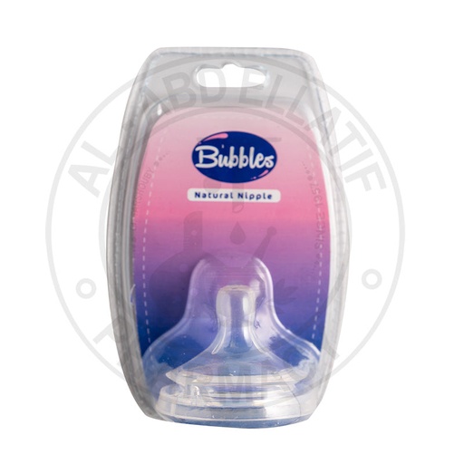 [71886] Bubbles Natural Nipple 1Months