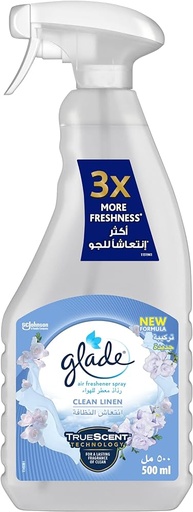 [12696] GLADE CLEAN LINEN SPRAY 460ML