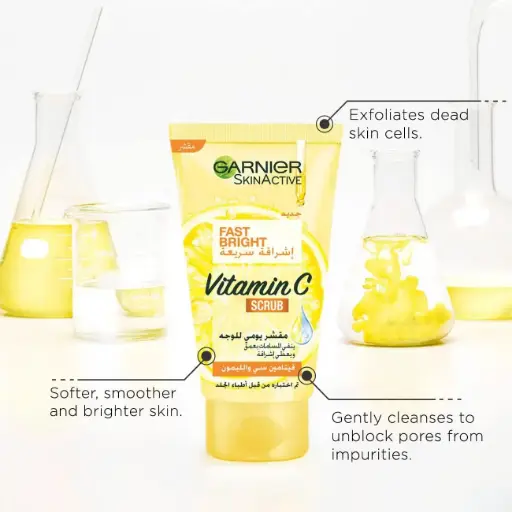 [76483] GARNIER FAST BRIGHT VIT C SCRUB 50ML