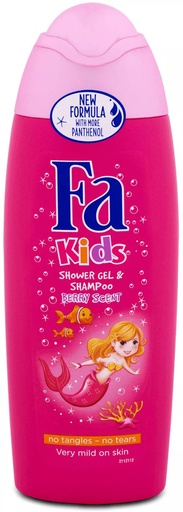 [63712] FA kids Shower Gel &Shampoo 250 ML بناتي
