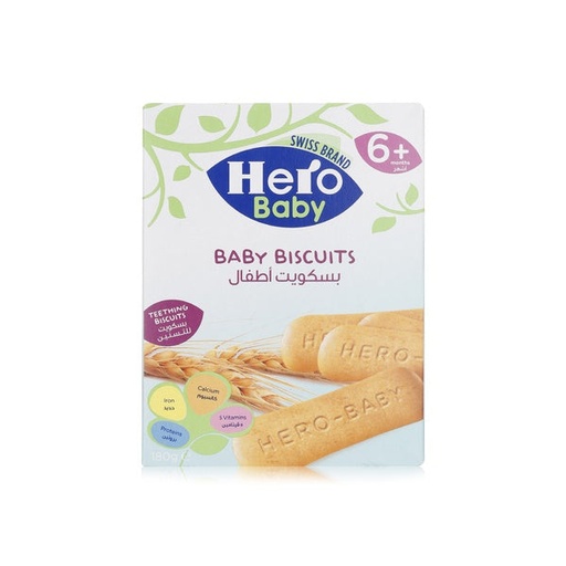 [65774] HERO BABY BISCUITS WITH MILK 180 G