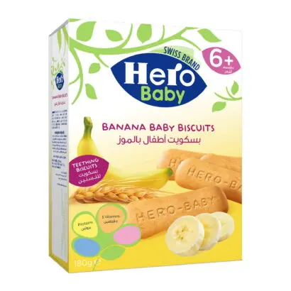[73638] HERO BABY BISCUITS WITH banana 180 G