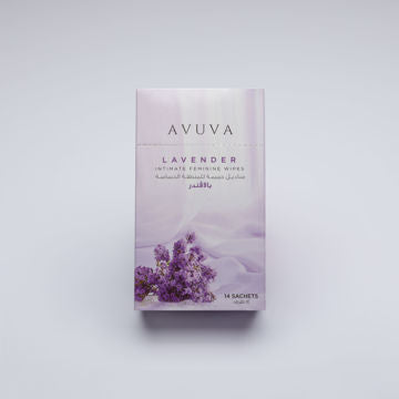 [73269] Avuva مناديل حميمة للنساء 14 منديل لافندر