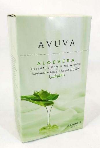 [73271] Avuva مناديل حميمة للنساء 14 منديل بالالوفيرا
