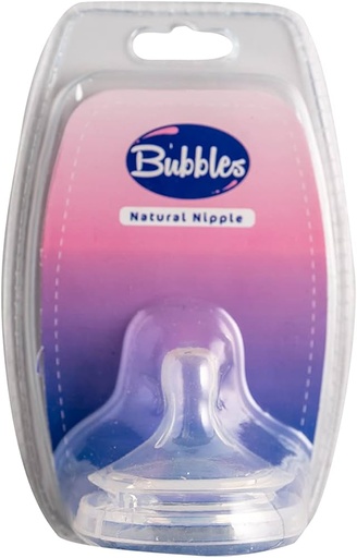 [71887] Bubbles Natural Nipple 12+Months