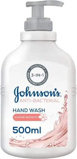 [74665] جونسون هاند واش500ملANTIBACTERIAL almond blossom